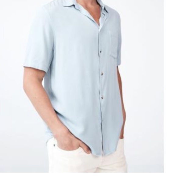 New Cotton on Men's Cuban Short
Sleeve Shirt size M color Blue Fog - Picture 4 of 4